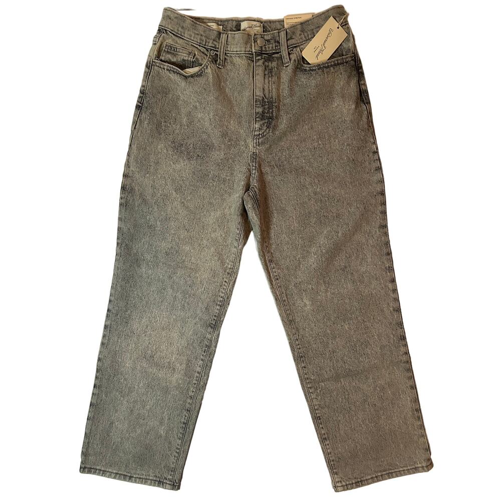 Universal Thread Women's Vintage Straight High Rise Gray Jeans Size 10